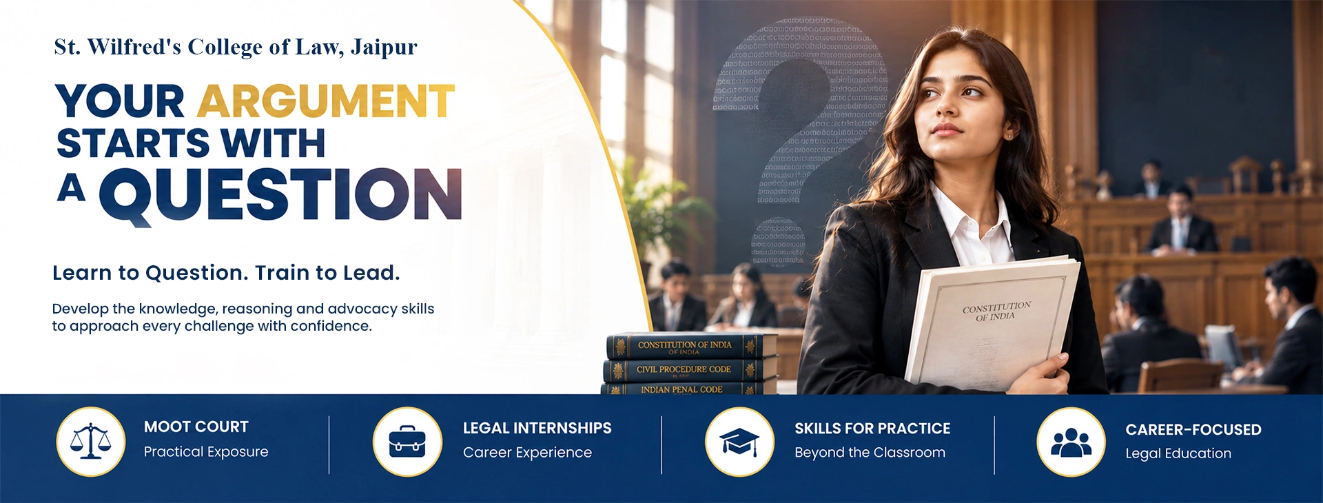 St. Wilfred's College of Law Jaipur - Desktop Banner