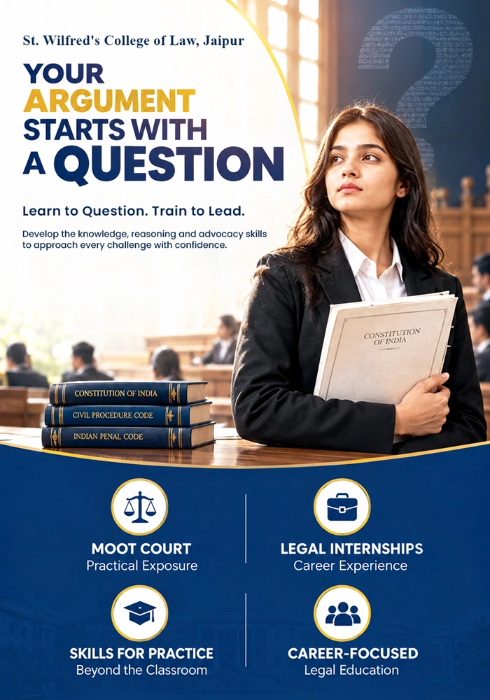 St. Wilfred's College of Law Jaipur - Mobile Banner
